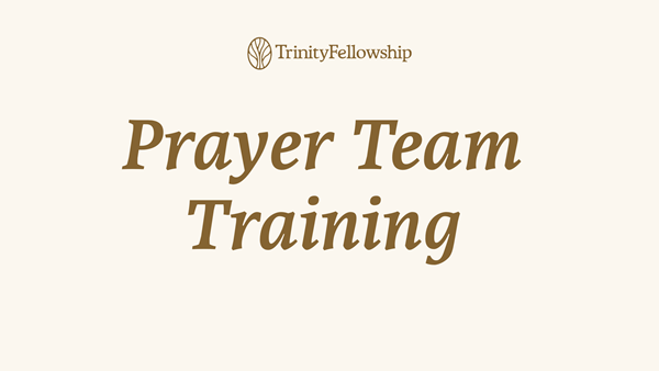 Prayer Team Training